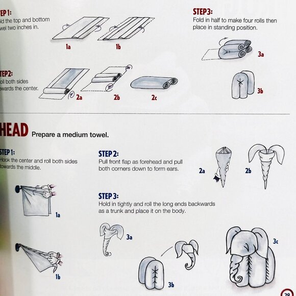 Carnival Cruise Towel Creations Book for Making Cute Animals & Figures - 4th Ed. - Picture 4 of 6